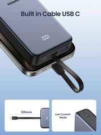 Gambar UGREEN Power Bank 20.000mAh PD QC 3.0 Fast Charging 22.5W Powebank LED Built in Cable Type C 35340 - 45762 20.000mAh dari GADVENTIA Kota Administrasi Jakarta Barat 5 Tokopedia