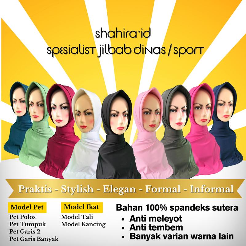Product Introduction of Jilbab Dinas Bhayangkari Pns Polri Premium Hijab Bayangkari Instan Anti Tembem Pad Busa Tebal Kerudung Muslim Nyaman tali 12