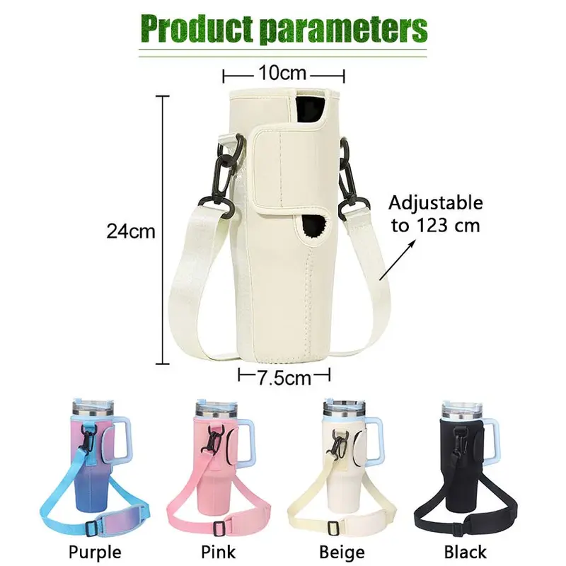 Tas Termos Tumbler Sarung Botol Minum Elastis dengan Tali Stanley 1