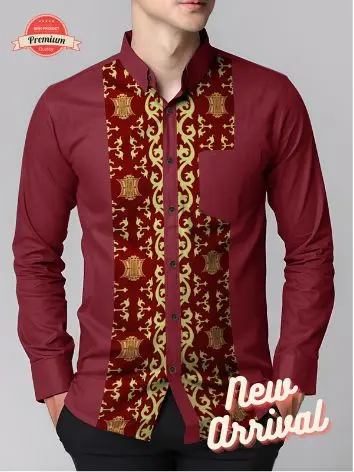 Angelaco | Kemeja Batik Batak Lengan Panjang Pria | Batik Motif Ulos Batak SE3 xxl.m l 3