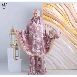 Mukena Dewasa Silk Premium 2in1 SeriesRenda Mewah Cantik Lembut Tebal