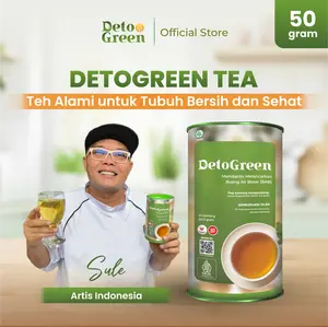 Detogreen Tea Minuman Teh Celup 50 Gram  Bisa Air Panas/ Hijau/ Honey ) Lemon (GMV)