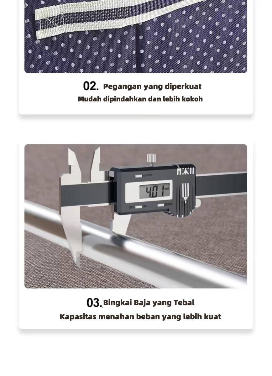 Kotak penyimpanan oxford Bedroom storage box Pakaian organizer Jumbo Tempat Penyimpanan Multifungsi mainan box storge Bedroom Garments Storage Kotak Simpanan dengan Bingkai Baja Kotak Simpanan Anti Air dan Anti Kelembaban organizer box storage Kotak penyimpanan oxford Bedroom storage box Pakaian organizer Jumbo Tempat Penyimpanan Multifungsi mainan box storge Bedroom Garments Storage Kotak Simpanan dengan Bingkai Baja Kotak Simpanan Anti Air dan Anti Kelembaban organizer box storage