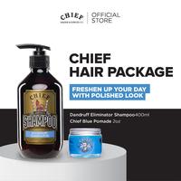 Gambar CHIEF Gentleman’s Package | Chief Pomade + Chief Shampoo 400ml - Oil 4oz + CT 400ml dari CHIEF Official Store Kota Administrasi Jakarta Selatan 4 Tokopedia