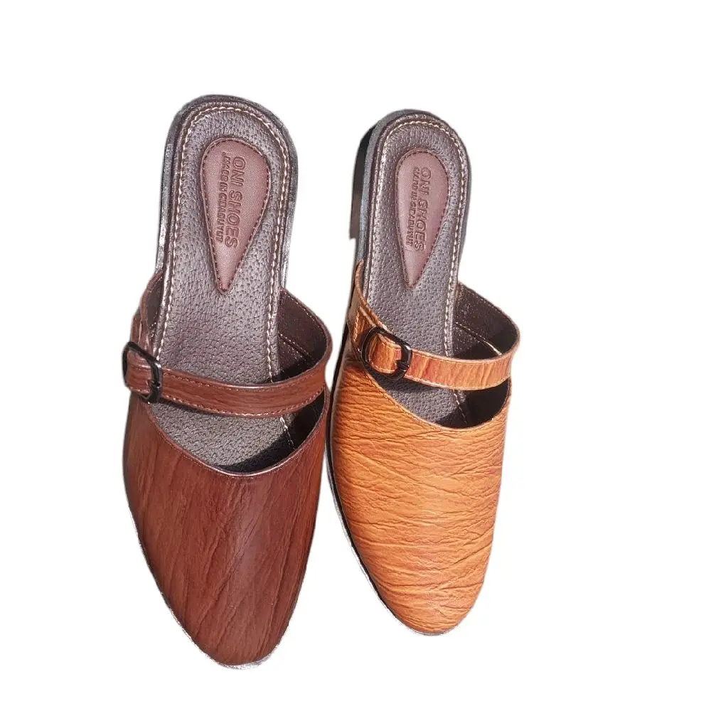 Sepatu slip on wanita Shoes Sendal sepatu kerja sepatu santai bahan kulit