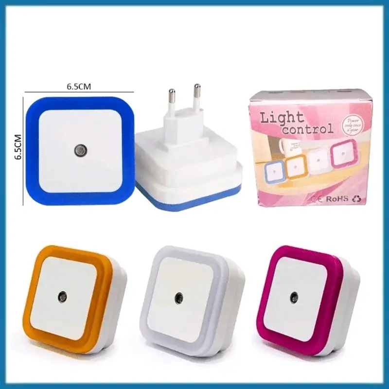 Lampu Tidur Sensor Otomatis - Lampu LED Kotak/Persegi 4
