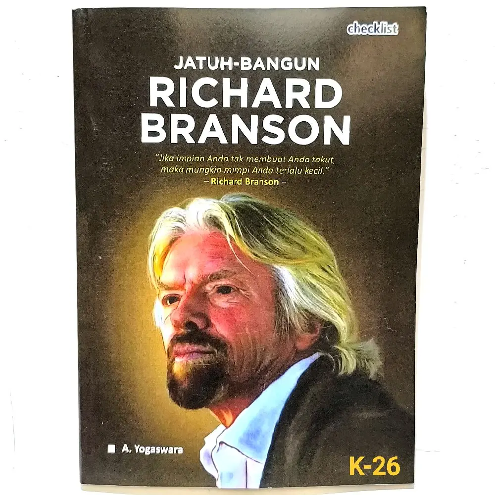 (Bestseller)  Jatuh-Bangun Richard Branson : A. Yogaswara Buku Motivasi