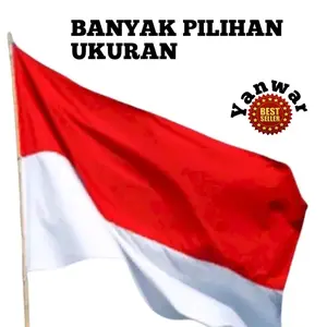 Bendera Merah Putih Besar 120x180cm  90x60cm Jumbo 135x90cm100x150 120x80 110x70cm Kantor Sekolah Kain Saten