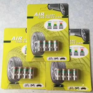 (4PCS) Tutup Pentil Pengukur Ban Motor Mobil / Air Alert Tire Valve Cap