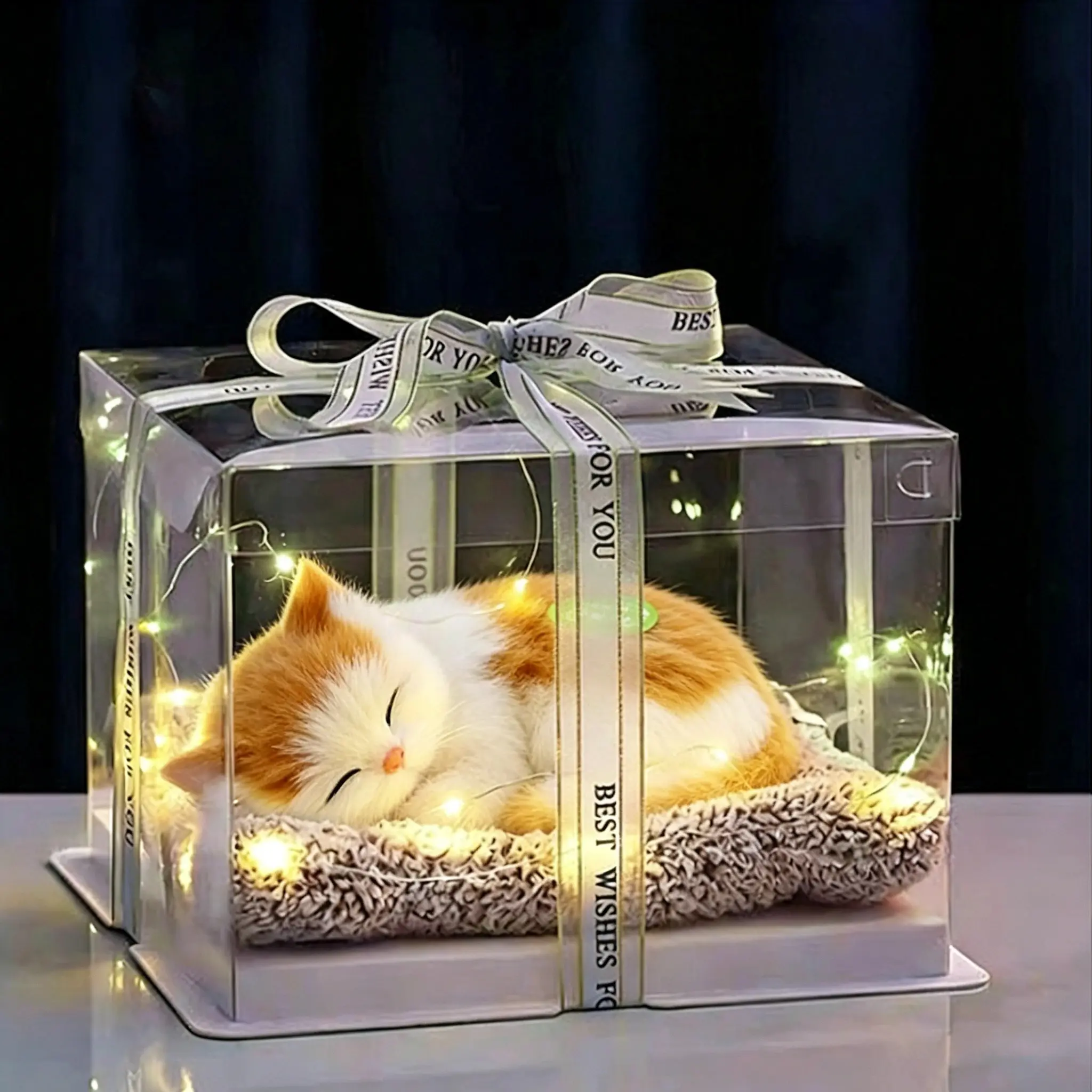 Set Hadiah-kucing kuning putih