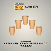 Gambar OKEY Paper Cup 6,5 Oz KRAFT  - 1 Pack isi 50 Pcs Gelas Kertas Kopi Tahan Panas - Motif dari Kiky Stationery Kota Administrasi Jakarta Barat 2 Tokopedia