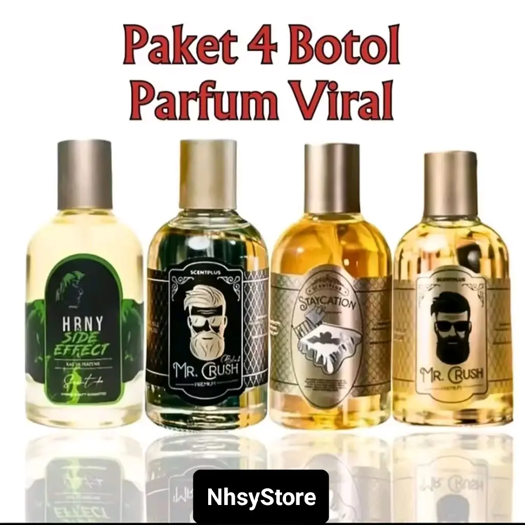 Promo Spesial Beli 1 Dapat 4 staycation hrny side effect mr.crush parfum pria wangi tahan lama 35ml Terlarisss
