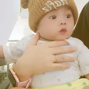 Topi Bordir Nama Kupluk Anak Bayi Pompom Beruang  Kupluk Anak Laki-Laki Perempuan Murah Cewek