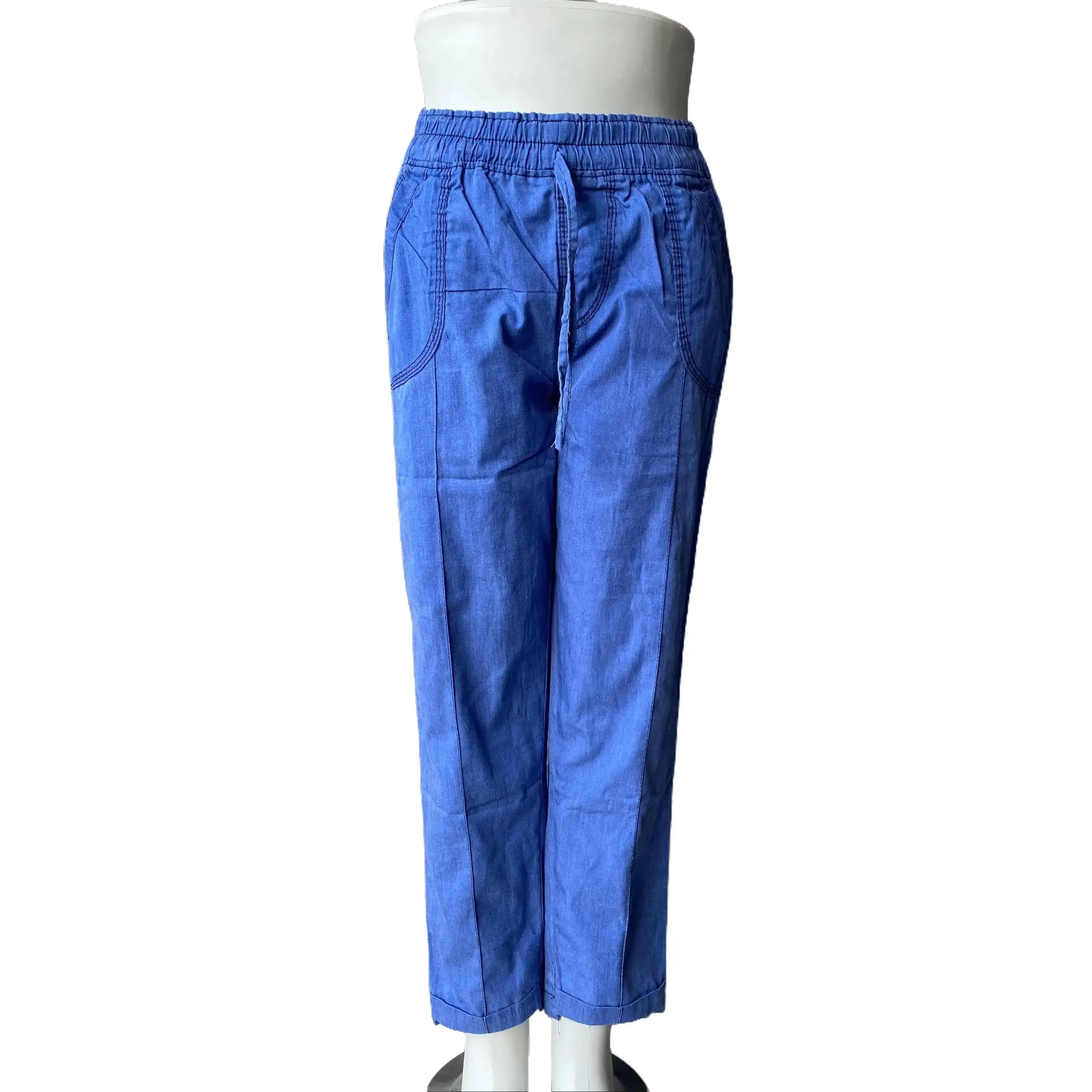 CELANA BAGGY PANTS JEANS WANITA PINGGANG KARET SIZE STANDAR DAN JUMBO Panjang Denim