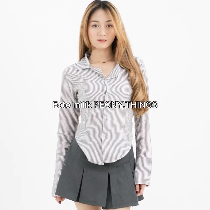Peony| SHASA FITTED SHIRT | Atasan Kemeja Wanita 6