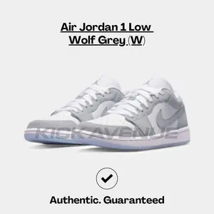 Air Jordan 1 Low Wolf Grey (W) (UNISEX)