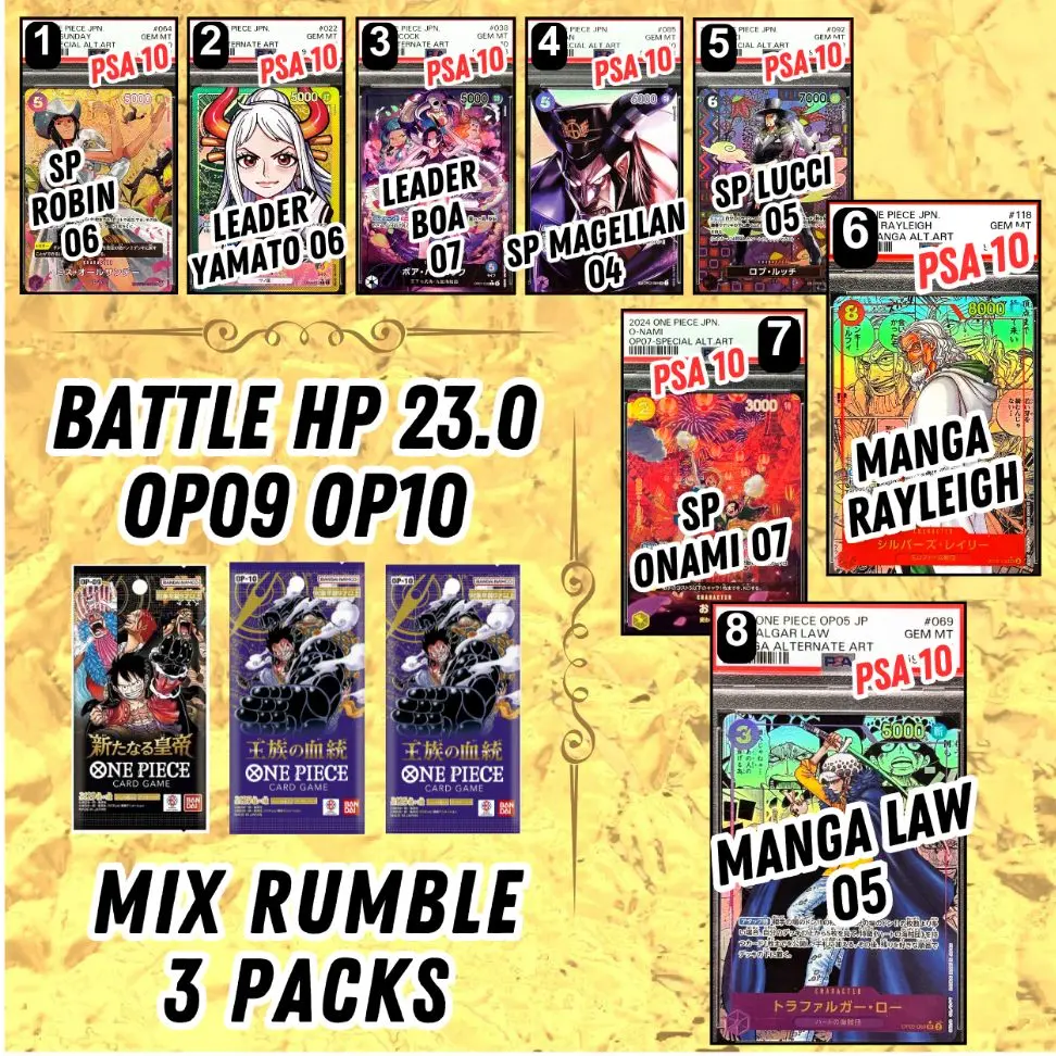 BATTLE HP - RUMBLE 3 PACK OP09/OP10