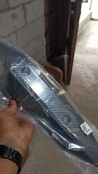 Product Review of Universal Carbon Fiber Exhaust Heat Shield Pipe Cover motorcycle accessories Alternative to exhaust wrap from R**y 0