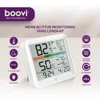 Gambar BOOVI JD001 Jam Digital LED Built-In Stand Kalender Termometer Hygrometer Temperature Kelembapan Humidity Ruangan dari Boovi Official Kota Administrasi Jakarta Barat 3 Tokopedia