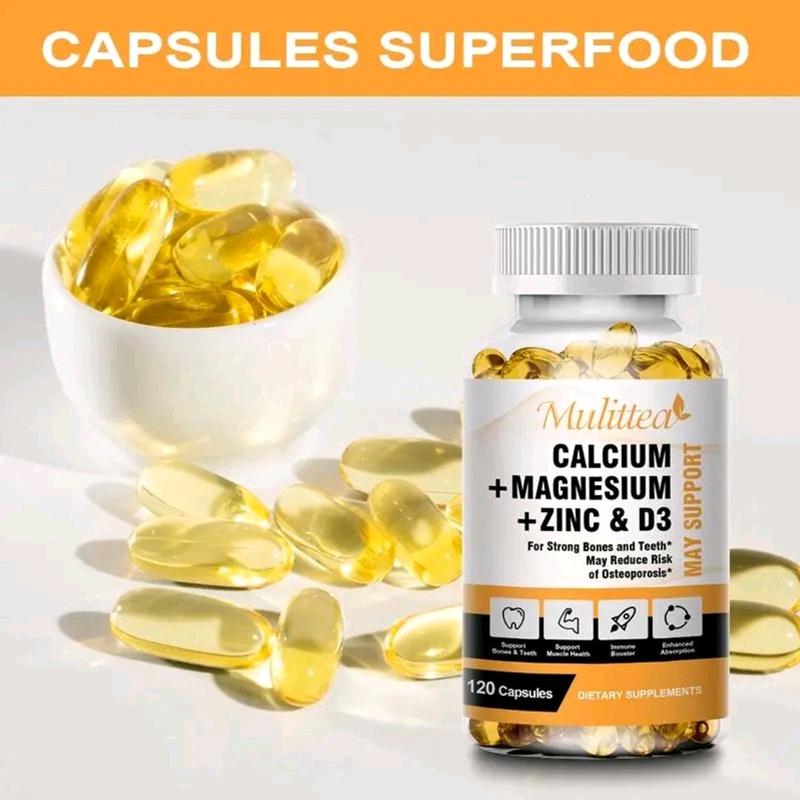 MULITTEA CALCIUM MAGNESIUM zinc+D3 Kekebalan Tubuh, Saraf Otot Tulang 2