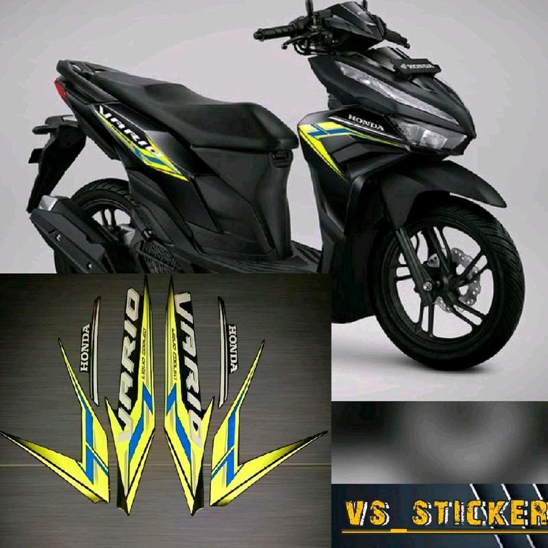STRIPING LIST STANDART MOTOR HONDA VARIO 125 NEW 2024 MERAH HITAM BIRU STABILO Motorcycle Aksesoris 5