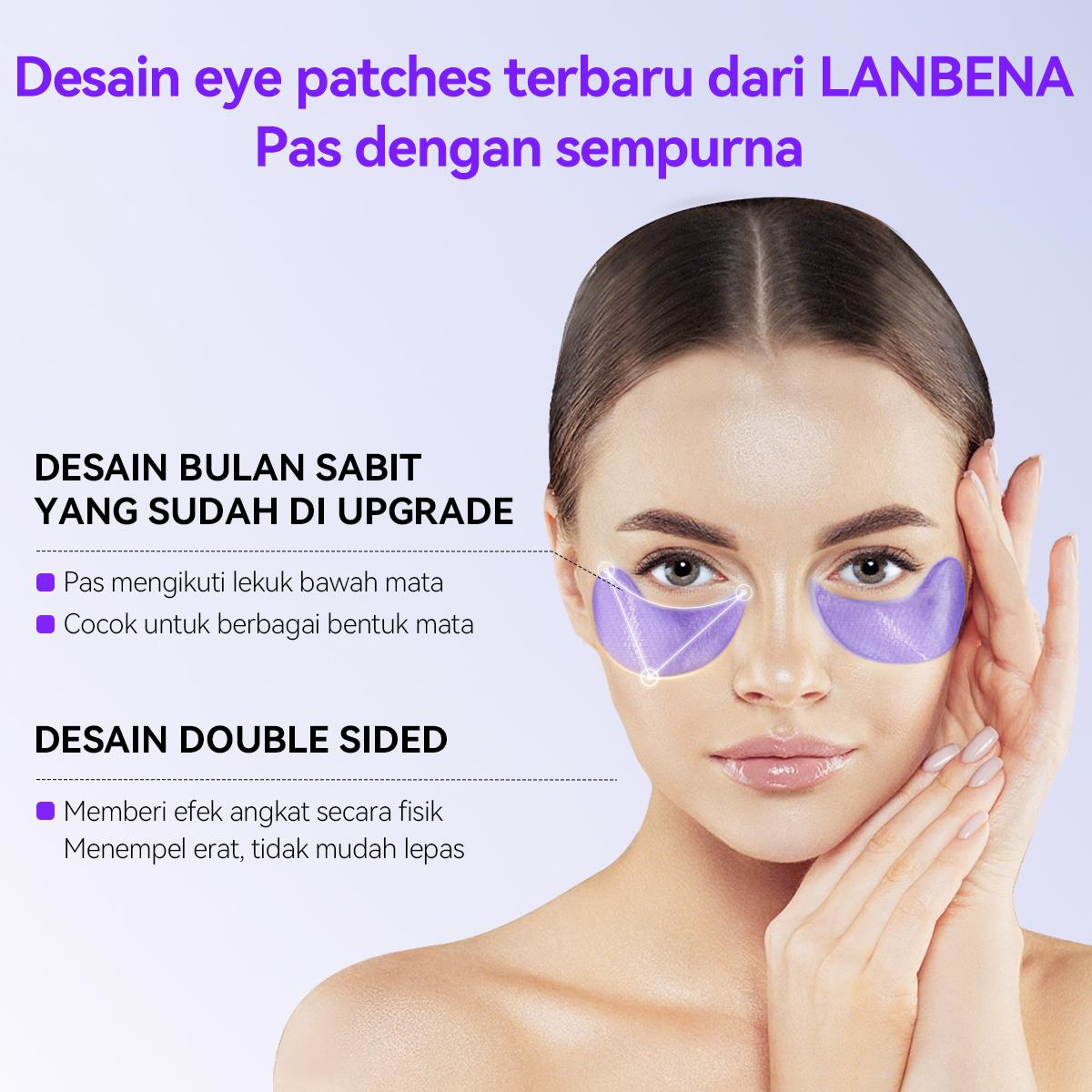 [HOT][BPOM] LANBENA Retinol Eye Patches 60Pcs | 5X Anti-Aging SGS Tested | 15 Menit Kurangi Garis Halus & Lingkaran Hitam | Gel Biomimetik Dingin Mata Bengkak Kantung Mata Anti Kerut