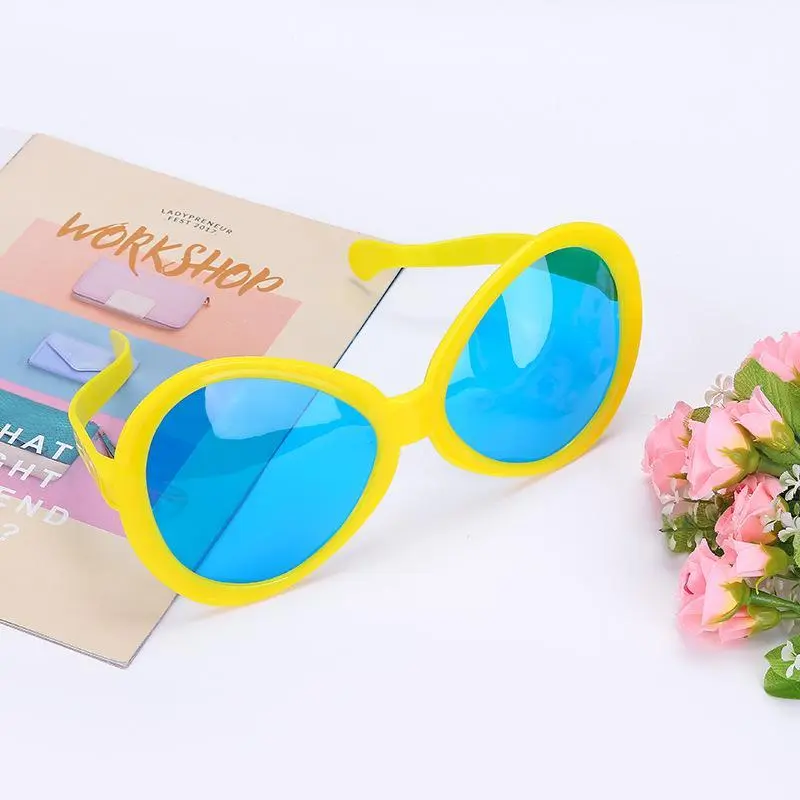 Kính Màu Dự Tiệc Ngoại Cỡ, Trang Phục Cá Nhân Hóa, Điêu Khắc Cát Vui Nhộn, Kính Râm Dễ Thương Cho Nam Và Nữ, Kính Gọng Lớn, Mặt Nạ Dự Tiệc Chống Đỡ 2