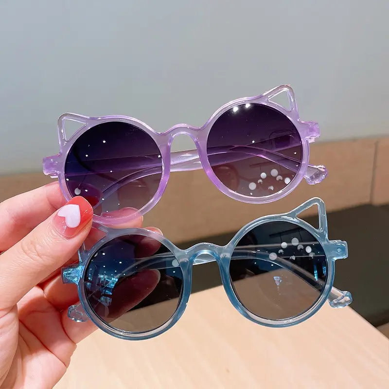 GGS Kacamata Anak Kucing Kacamata Hitam Fashion Telinga Kucing Kaca Mata Hitam High Quality Kids Sunglasses Kaca Mata Murah Y3402 2