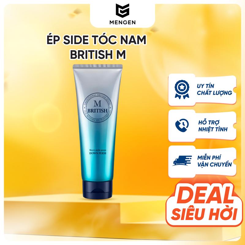 Kem Ép Side Tóc Nam British M - Form Gọn, Style Hàn, Dễ Tạo Kiểu - Tặng Bộ Phụ Kiện Làm Tại Nhà