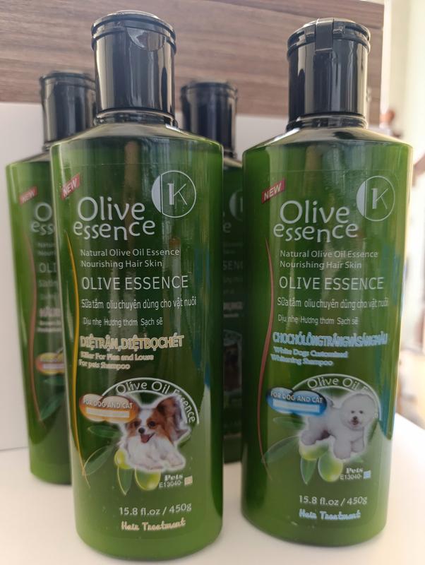 Sữa tắm mượt lông, khử mùi Olive dành cho thú cưng