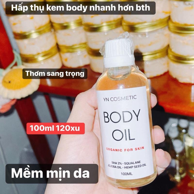 Dầu Dưỡng Body oil 2% BHA  CAO CẤP  Dành Cho Da Khô 100ml HỖ TRỢ TRẮNG DA