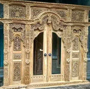 Gebyok Kayu Jati Jepara Gebyok Pintu Surya Majapahit Motif Parang Rusak Kayu Jati Tua Premium Furniture