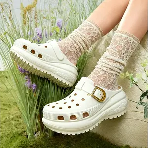 ROOTHAY Sandal Fuji Wanita Wedges Platfrom Kekinian Sendal Cewe Terbaru Lucu Sandal Baim Classic Mega Crush Clog