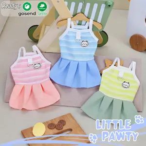 Littlepawty - Cat Tank Dress| Baju Anjing Kucing Kelinci Harness Top Dress Betina Tanktop Hewan Peliharaan Anabul Dog Cat Import