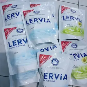 Sabun Mandi Cair Lervia 400ml - Membersihkan, Melembutkan, Memutihkan