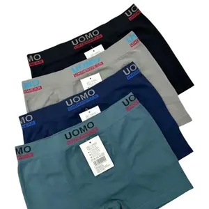 promo 3-6 pcs.celana dalam pria premium,katun rajut,adem,elastis Nyaman Dewasa Boxer Karet Lembut Remaja