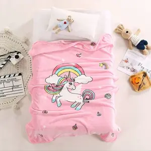 Selimut Anak Bulu Karakter  Lembut Halus Adem Premium 100 x 140 cm