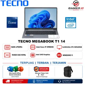 Tecno Megabook T1 14 Core I9 13900HK 16Gb 512GB SSD Windows 11 14"WUXGA 100%SRGB