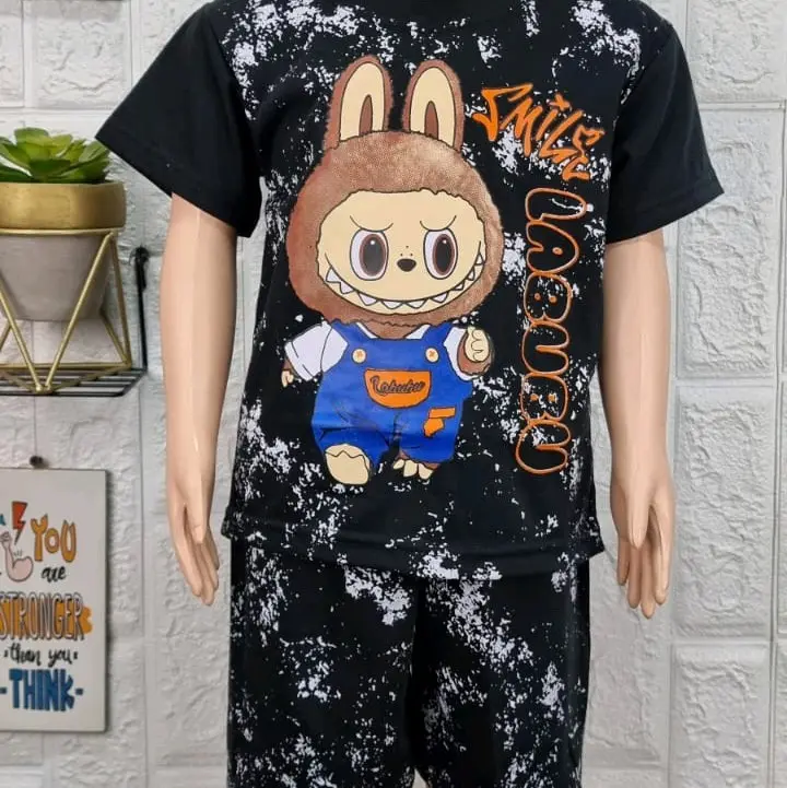 KAOS ANAK CORAK KEREN MONSTER SETELAN ANAK MONSTER LABU BU CORAK MONSTER Fashion