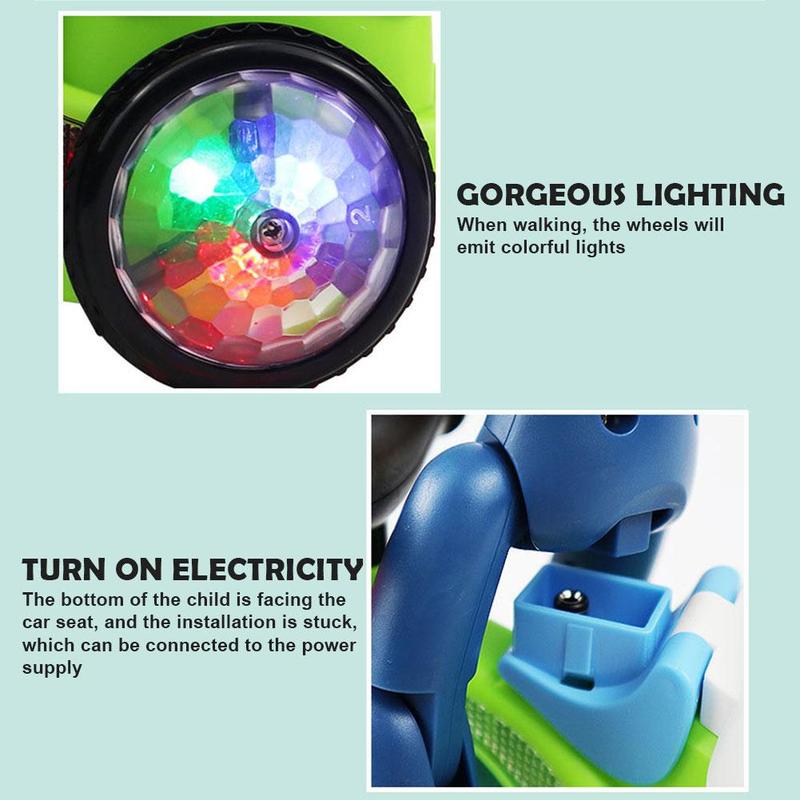 Product Introduction of Mainan Basikal Tiga Roda, dengan Aksi Berputar, untuk Kanak-kanak, Muzik Elektrik dan Ringan, Sesuai untuk Kanak-kanak Lelaki dan Perempuan tahun 1-3, Gaya Sejuk, M1v6 24