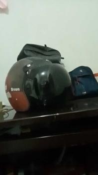 Product Review of Helm Bogo Kulit Full Leher Retro Wanita Dewasa SNI Motif Mata Panda Putih Kaca Datar Motor Motorcycle Sepeda from N**n 0