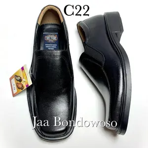 Victor C22 Sepatu Untuk Pelajar Laki-Laki Bahan Kulit Kualitas Kuat Model Victor