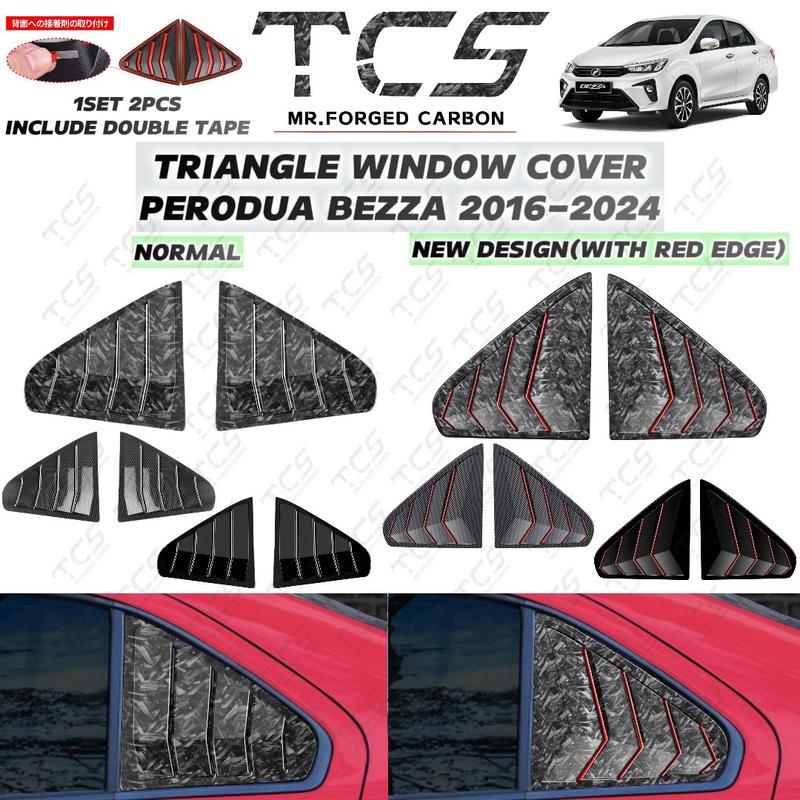 TCS PERODUA BEZZA 2016-2024+ CAR TRIANGLE WINDOW COVER NEW DESIGN ...