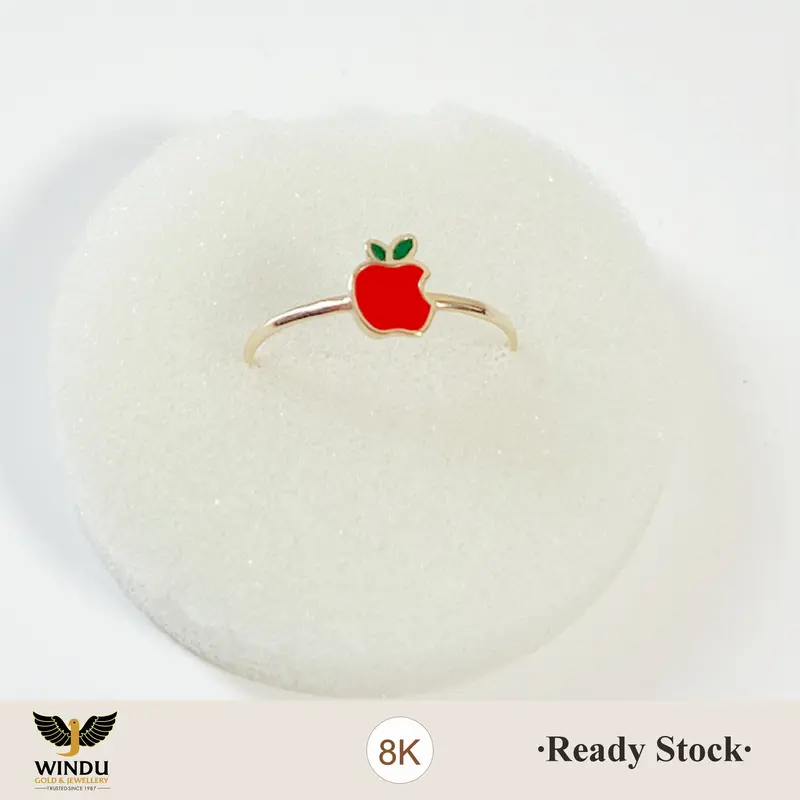 Cincin Apel Emas 8k Windu Gold & Jewellery 1