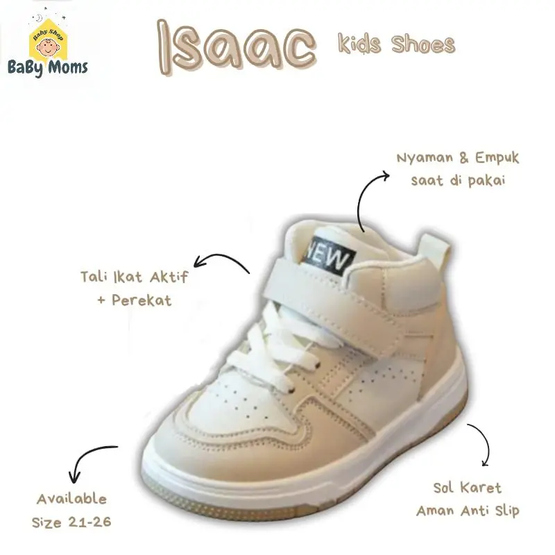 BEBEMOMS -  Sepatu Anak Perempuan Sepatu Anak Laki Laki  Sepatu Fashion Anak ISAAC BBSA012