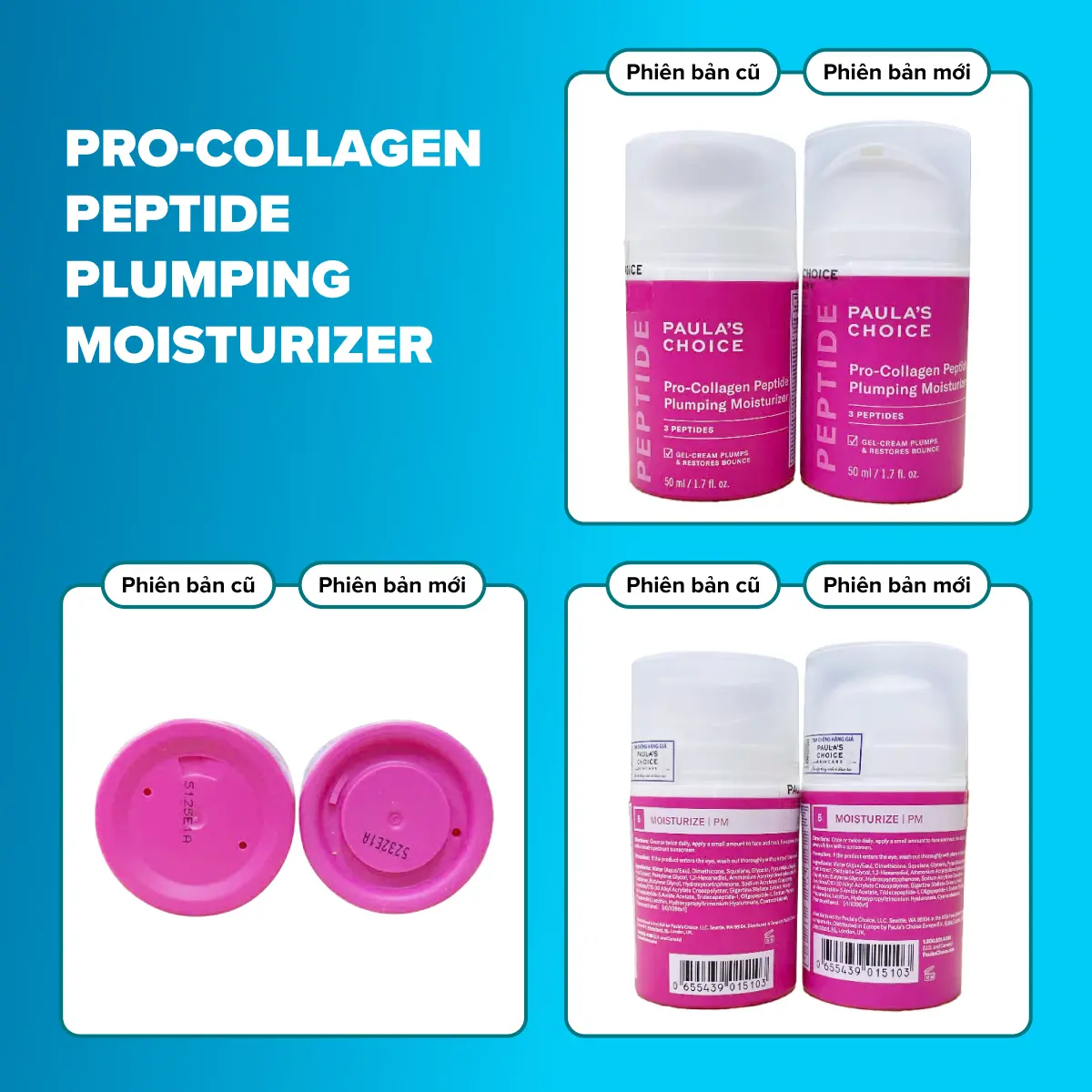 Kem dưỡng ẩm căng mọng và giảm nếp nhăn Paula's Choice Pro-collagen Peptide Plumping Moisturizer 50ml - 1510 | BigBuy360 - bigbuy360.vn