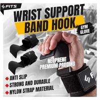 Gambar SFIDN FITS Wrist Strap Hook Luxury Gym Fitness Power Lifting Grip - Hitam dari SFIDN FITS Shop Kota Tangerang Selatan 3 Tokopedia