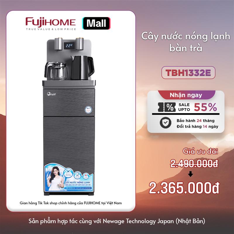 Cây nước nóng lạnh bàn trà bình âm nhập khẩu FUJIE TBH1332E Điều khiển máy từ xa, làm lạnh và làm nóng nhanh chóng  - BH 24 tháng