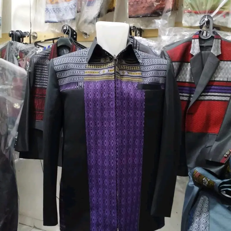 JASKET KOMBINASI MOTIF SUMATERA 4