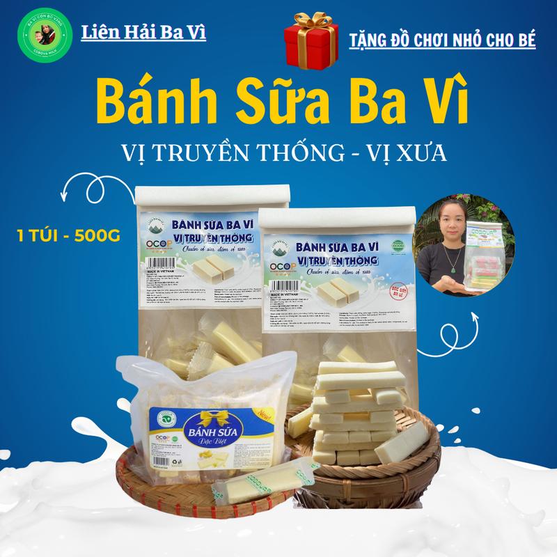 1kg Bánh Sữa Ba Vì Truyền Thống Thơm Ngon Đậm Vị Sữa Con Bò Vàng - Liên Hải Ba Vì